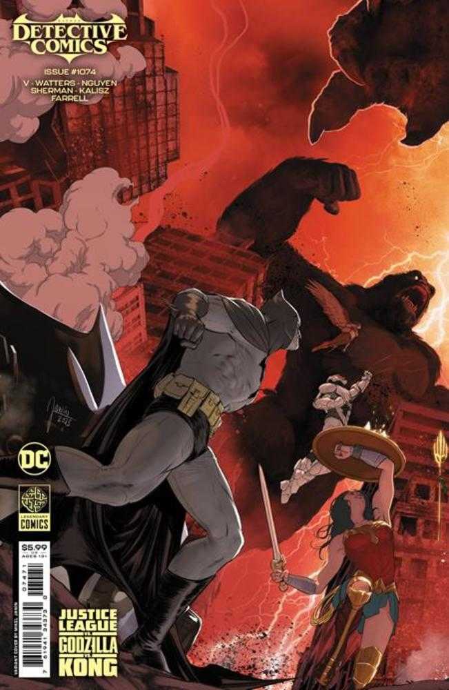Detective Comics #1074 Cover G Mikel Janin Justice League vs Godzilla vs Kong Card Stock Variant