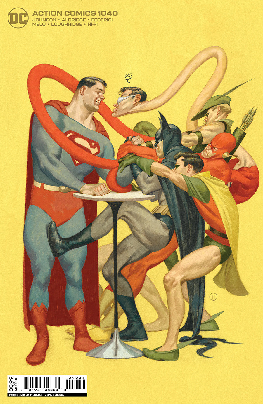 Action Comics #1040 Cover B Julian Totino Tedesco Card Stock Variant