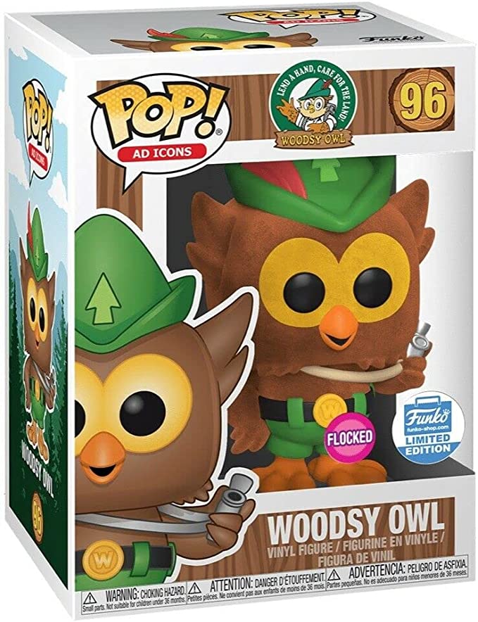 Pop Ad Icons: Woodsy Owl Flocked #96 Limited Edition Vinyl Figure