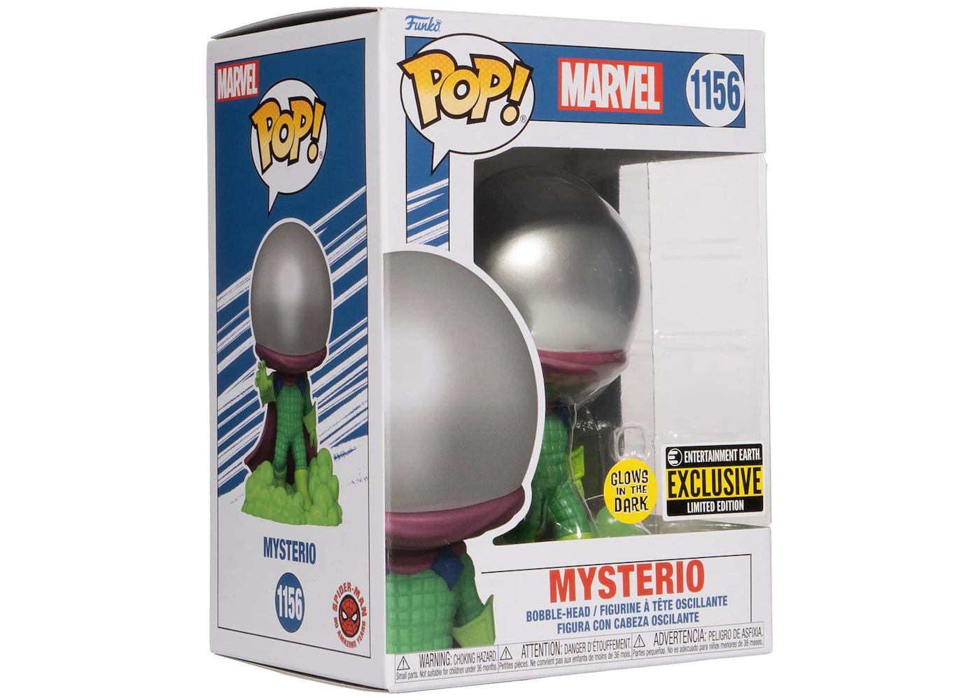 Funko Pop! Marvel Mysterio (616) GITD Entertainment Earth Exclusive Figure #1156