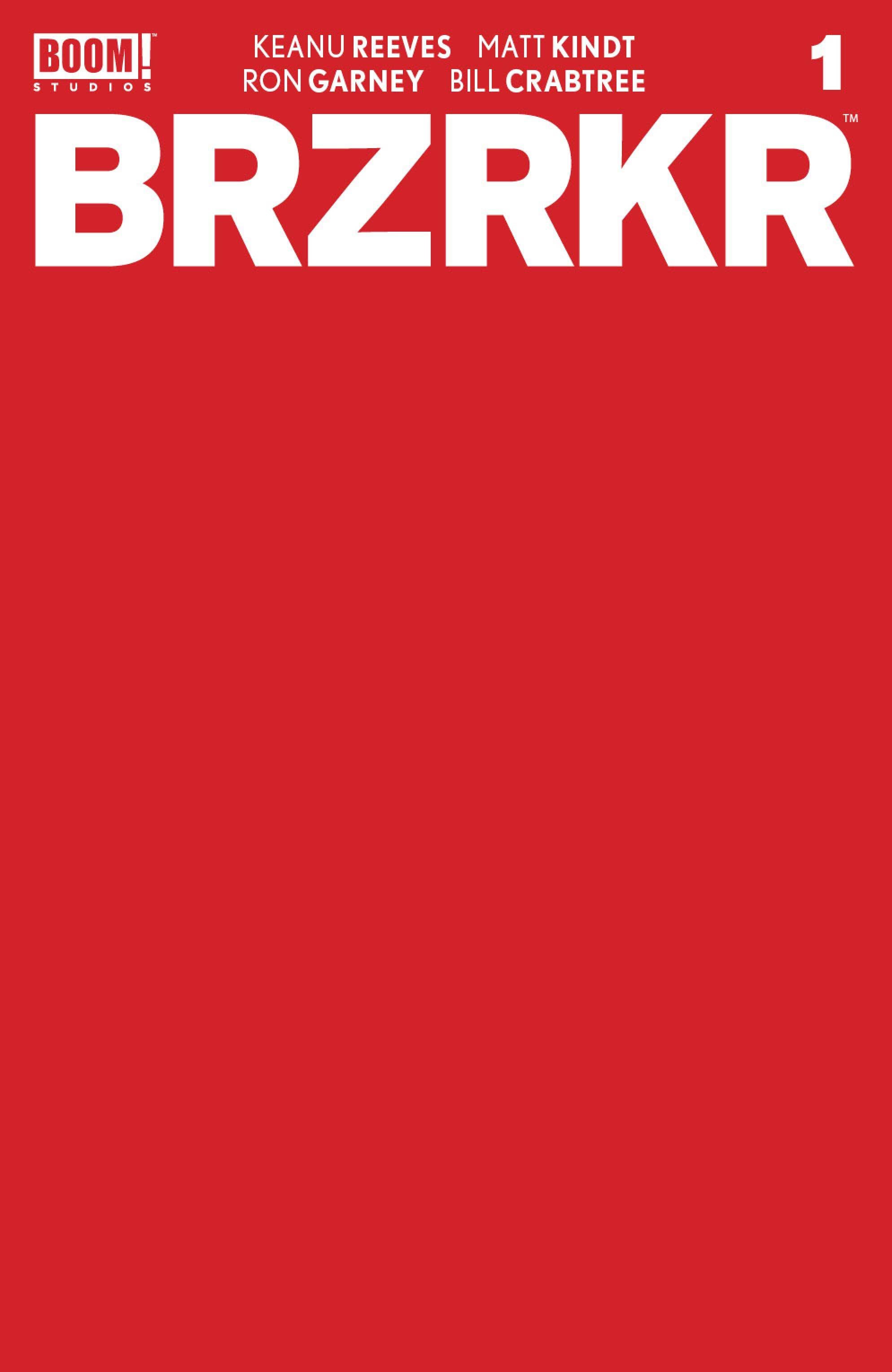 BRZRKR (BERZERKER) #1 CVR F 10 COPY INCV RED BLANK SKETCH CV
