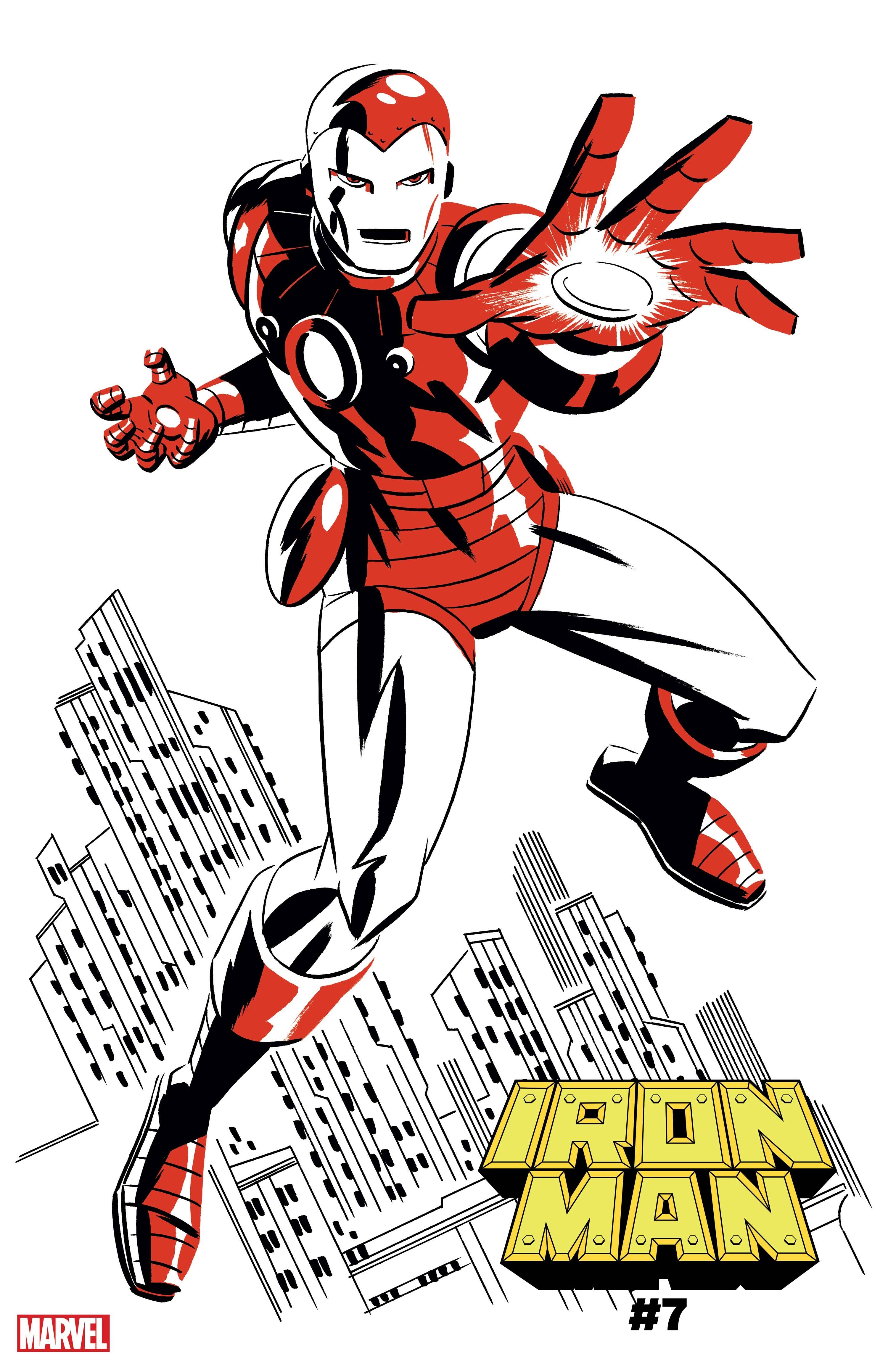 IRON MAN #7 MICHAEL CHO IRON MAN TWO-TONE VAR