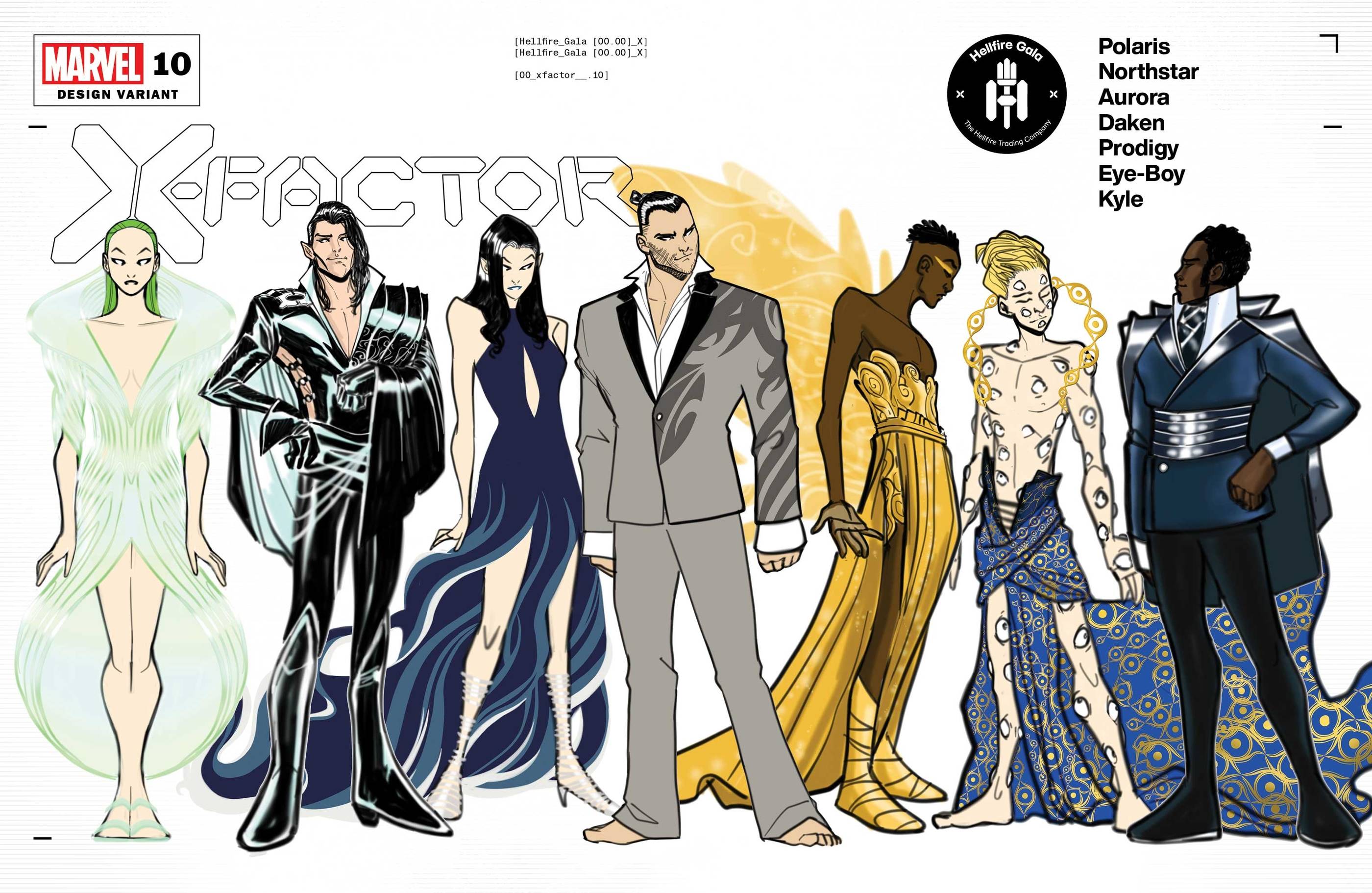 X-FACTOR #10 BALDEON CHARACTER DESIGN VAR GALA