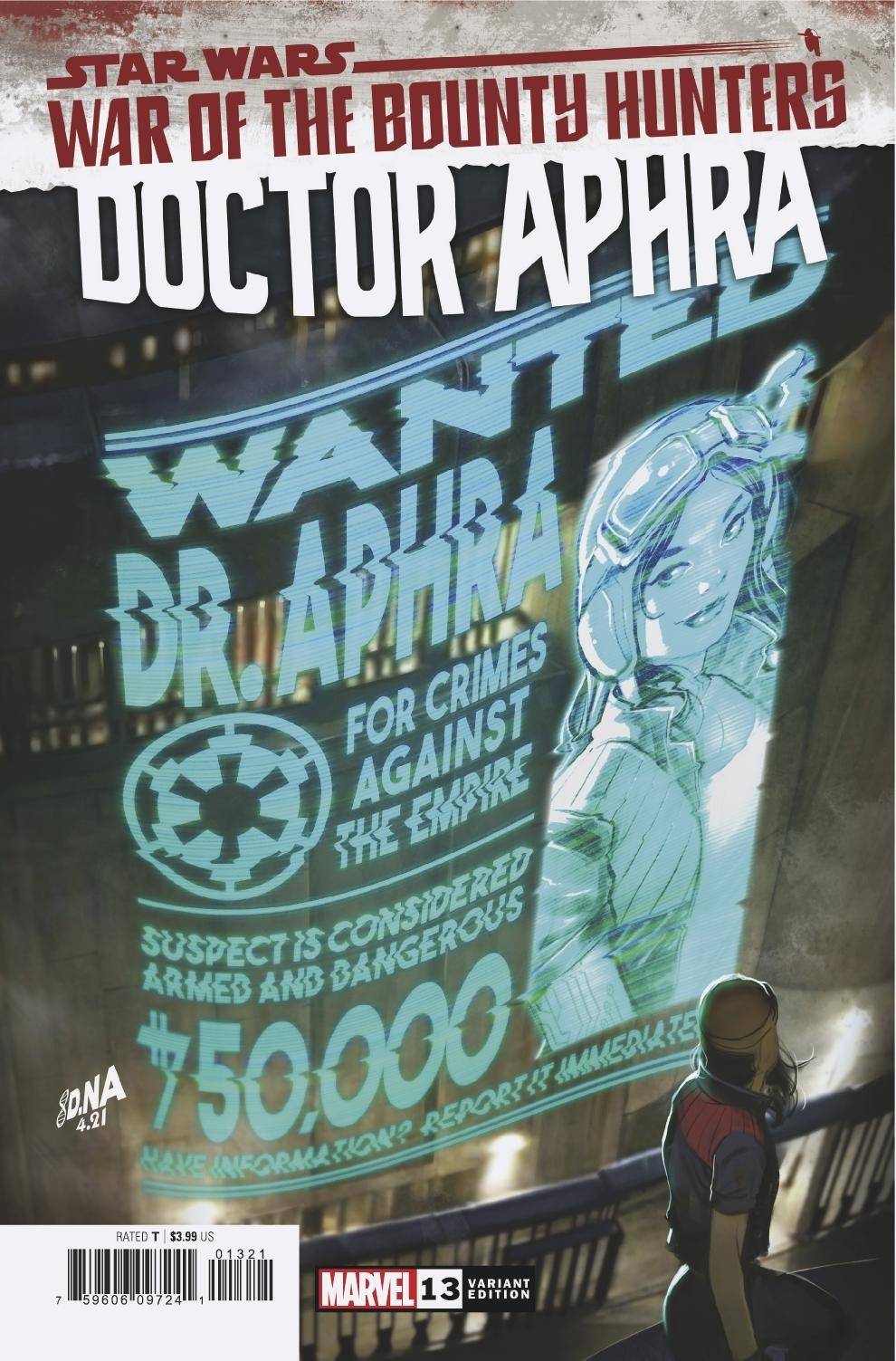 STAR WARS DOCTOR APHRA #13 WANTED POSTER VAR WOBH
