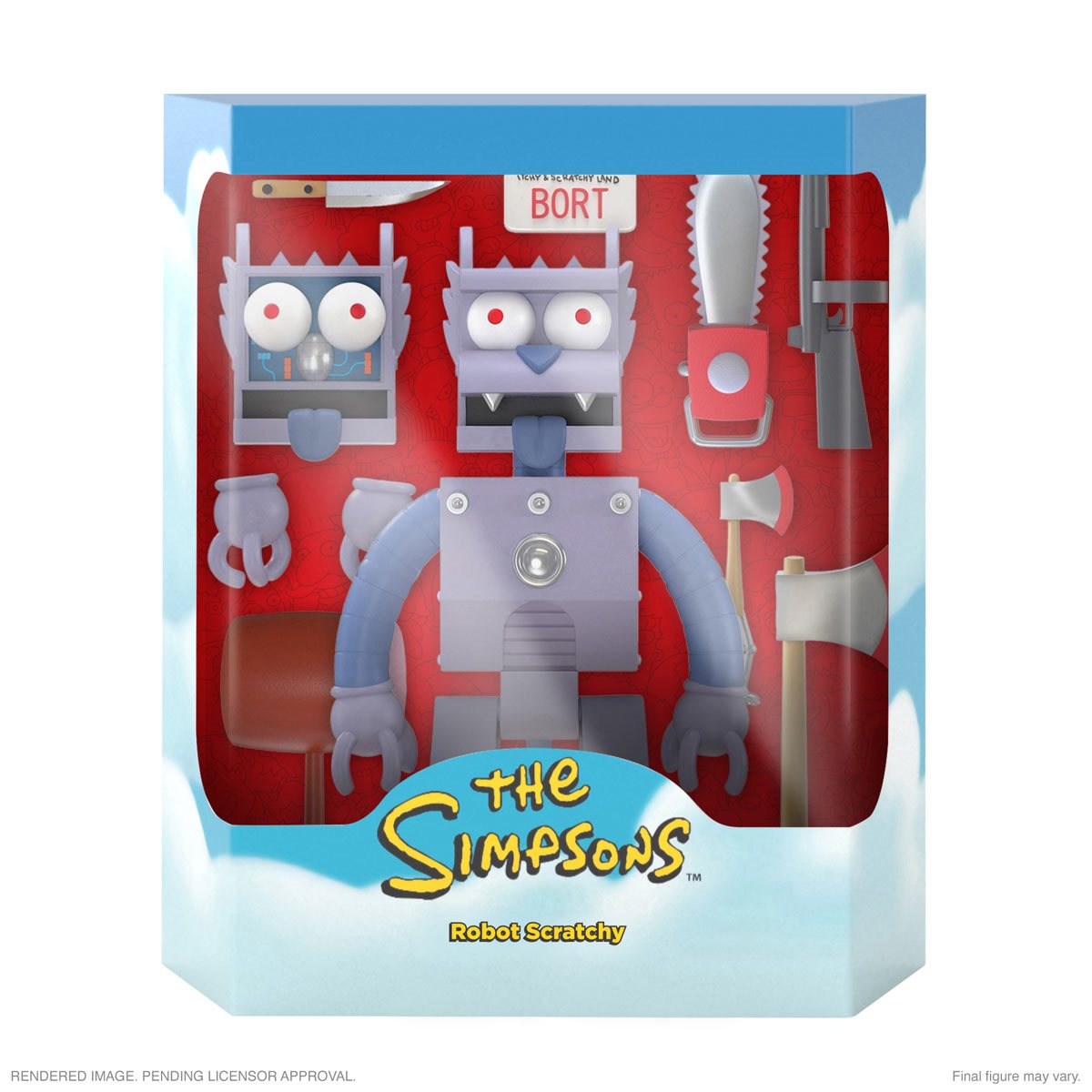 Simpsons Ultimates Robot Scratchy Action Figure