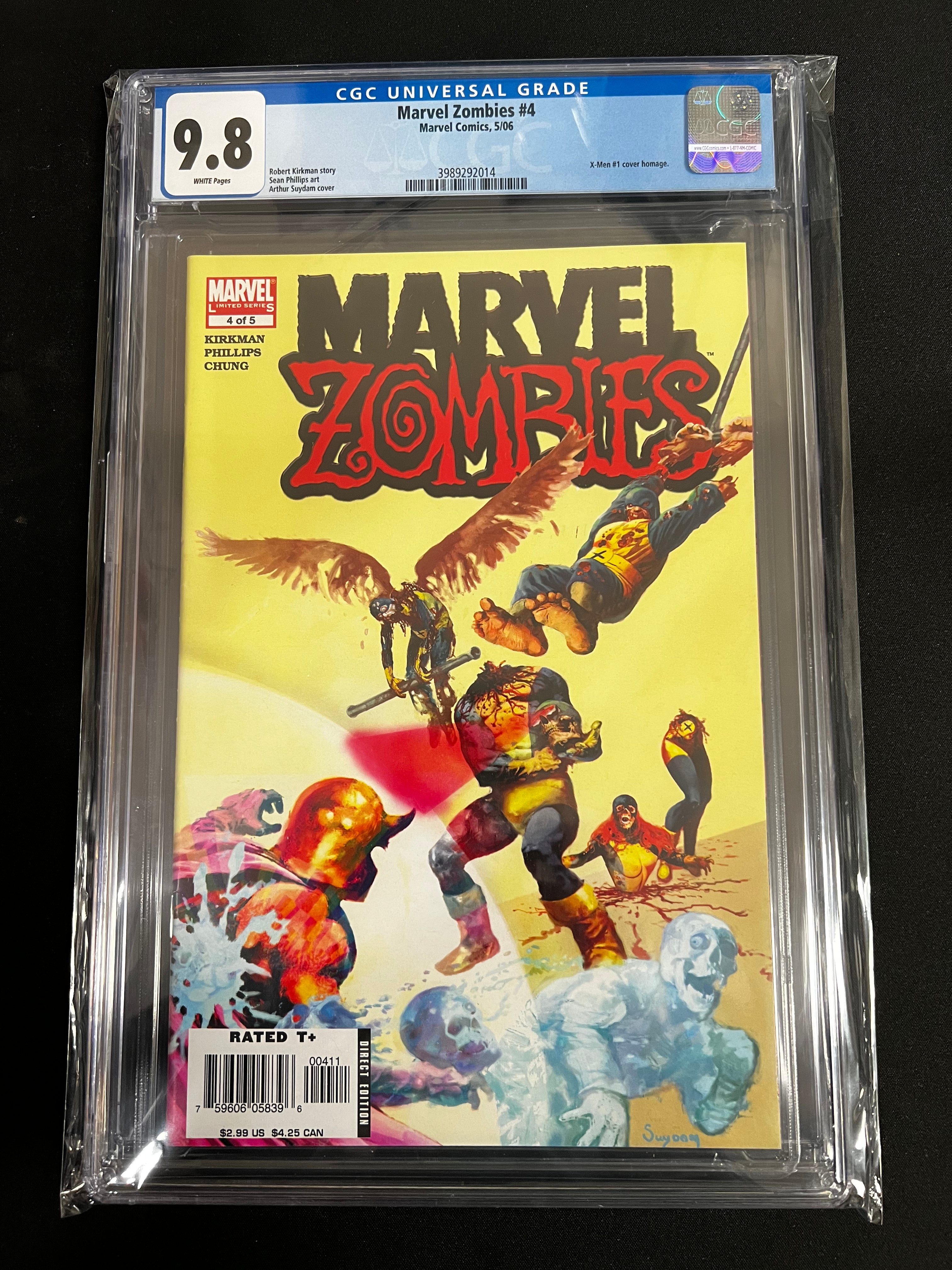 Marvel Zombies #4 CGC 9.8 X-Men 1 Homage