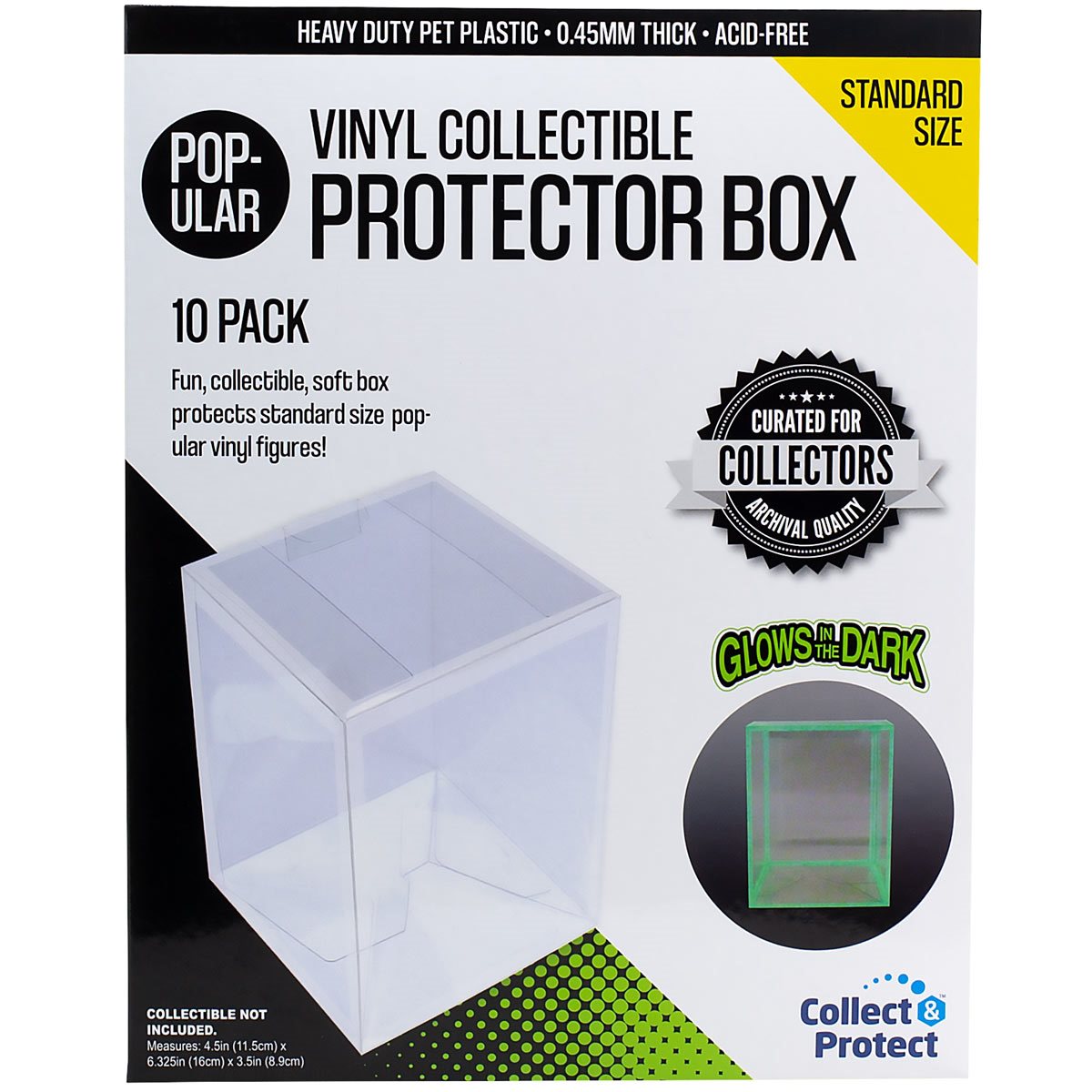 POP-ular Soft Protector Box for Funko 4in POPs - Glow in the Dark 10-Pack